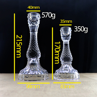 FENGJUN Luxuriöser, umweltfreundlicher rustikaler Glas-Säulenkerzenhalter im Farmhouse-Stil für Landhausküche, Kaminregal und Tisch