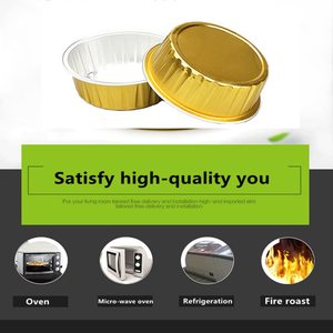 Vente en gros de mini-bols ronds pour crème glacée recyclables de 50 ml à 125 ml, gobelets en aluminium colorés jetables pour cupcakes avec couvercle - Product Image 4