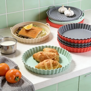 Revêtements de friteuse à air en silicone de qualité alimentaire personnalisables, carrés et ronds, pour la cuisson du pain, ustensiles de cuisine - Product Image 6