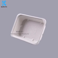 Boîte d'emballage alimentaire pour nouilles en pulpe de papier de canne à sucre écologique et biodégradable sur mesure