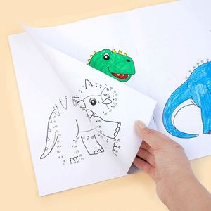 Libro de Colorear Divertido con Dinosaurios de Dibujos Animados para Niños de Jardín de Infancia, Conexión de Números a Puntos, Educación Temprana - Product Image 5