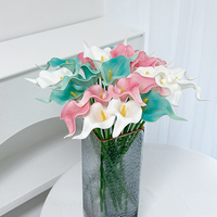 Bouquet de fleurs artificielles de lys blancs pour mariage, douche nuptiale, cadeau de bénédiction, décoration intérieure, fausses fleurs de lys