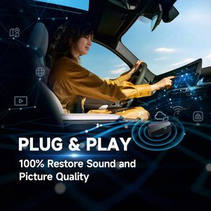 อะแดปเตอร์ CarPlay แบบไร้สาย Fuallwin เชื่อมต่อได้หลายอุปกรณ์ รองรับการเชื่อมต่อแบบไร้รอยต่อ แปลงจากแบบใช้สายเป็นไร้สาย รองรับ Wi-Fi แบบดูอัลแบนด์ ไม่มีอาการหน่วงเวลา รองรับ <span class=keywords><strong>IOS</strong></span> - Product Image 6