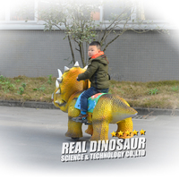 Manèges de fête foraine, dinosaures animatroniques en fibre de verre pour l'extérieur, parc d'aventure, aire de jeux