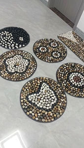 Tappetino in Ciottoli Naturali 150*40cm, Tappetino Rettangolare in Pietra, Tappetino Massaggiante in Pietra di Fiume Multicolore per Migliorare la Salute e Decorare - Product Image 3