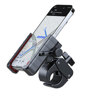 <span class=keywords><strong>Support</strong></span> de téléphone portable pour guidon de vélo de montagne ou de moto, à fixation rapide, rotatif à 360 degrés, sécurisé, pour écrans de 4,7 à 7 pouces - Product Image 1