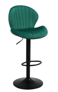 Tabouret haut pivotant en cuir de luxe moderne, adapté aux bars, cuisines et restaurants - Product Image 2