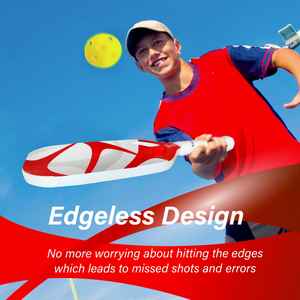 Aero Shift Red Air T700 Pro Pickleball Paddle Approbation USAPA Forme hybride Tissu en fibre de carbone Texture de friction Pickleball Paddle - Product Image 5