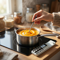 Sonde de température alimentaire sans fil étanche haute précision 0,1°C, réponse rapide, plage 0-100°C pour la cuisson au barbecue