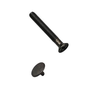 Vis autotaraudeuse M4 à tête Phillips en acier au carbone, métrique, droite, nickelée, pour tiroir métallique - Product Image 5