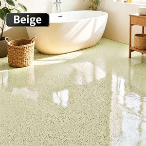 Peinture de sol auto-nivelante effet marbre, revêtement de béton pour atelier industriel, époxy résistant à l'usure pour extérieur avec sable de quartz coloré - Product Image 2