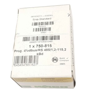 PLC 750-815โปรแกรม Modbus ตัวควบคุม16บิต <span class=keywords><strong>Rs485</strong></span> 115.2kbd 24VDC สำหรับผลิตภัณฑ์รับประกัน - Product Image 2