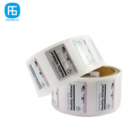 Etiqueta NFC Rectangular Imprimible de 37*25mm, 14443A NFC Forum 2, 13.56MHZ, para Comercio Minorista, Anti-falsificación