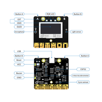 2021 MPython papan WiFi ESP32 Dev Board WiFi BT ESP32 Sensor OLED IOT ESP32 papan sentuh Microbit ESP32 Kit untuk Pendidikan & pembuat