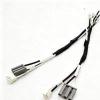 Kabel Harness Konektor Campuran Multi-Cabang Kustom dengan Heat-Shrink & Penanda Label untuk Koneksi Sinyal Daya Internal Rumah Tangga