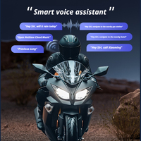 Casque audio pour moto ABS-Highway Touring, autonomie 20-30h, réduction du bruit du vent AI, étanche IPX7, commande vocale 5.3