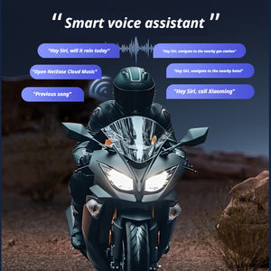 Casque audio pour moto - Touring sur autoroute, 20-30h d'autonomie, réduction du bruit du vent par IA, étanche IPX7, contrôle vocal 5.3 - Product Image 6