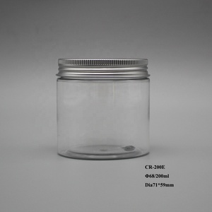 Rộng Miệng Trống Xi Lanh Rõ Ràng 250Ml Nhựa PET Chai Mỹ Phẩm Và Tròn <span class=keywords><strong>Container</strong></span> Với Nhôm Vít Nắp Cho Tóc loại Thuốc Bổ - Product Image 5