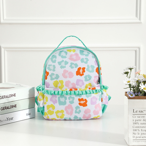 <span class=keywords><strong>Mochila</strong></span> Escolar Ligera e Informal con Volantes, <span class=keywords><strong>Mochila</strong></span> de Nailon con Estampado de Leopardo Colorido para Niñas - Product Image 1