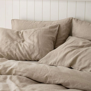 Housse de coussin rectangulaire en lin <span class=keywords><strong>naturel</strong></span> 100% pré-lavé, couleur unie, fermeture à rabat, style Wabi Sabi pour canapé - Product Image 6