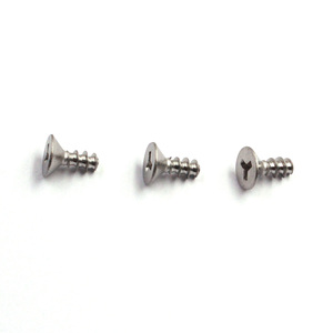 Tornillo de seguridad OEM ODM ST1.5x3mm ST1.7x4mm ST2x4mm plateado, avellanado, de tres puntas, con rosca gruesa - Product Image 3