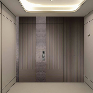<span class=keywords><strong>Puerta</strong></span> exterior de aluminio fundido contemporáneo, diseño de apertura Manual resistente al agua para patio, Villa, <span class=keywords><strong>pasillo</strong></span>, <span class=keywords><strong>puerta</strong></span> de pantalla de entrada terminada - Product Image 4