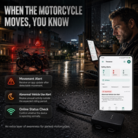 Traceur GPS filaire pour moto Trevaron, triple positionnement GPS/WiFi/LBS, localisation de véhicule en temps réel, détection ACC, itinéraire de 30 jours