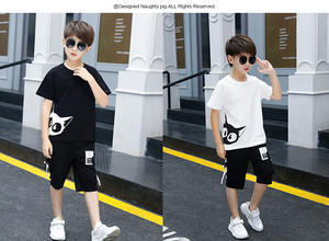 Vente en gros de vêtements pour enfants, nouveaux modèles, ensembles de vêtements, t-shirts avec impression de logo et pantalons, Turquie - Product Image 6