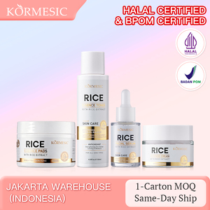 ชุดผลิตภัณฑ์ดูแลผิวหน้าสารสกัดจากข้าว KORMESIC ได้รับการรับรองจาก Bpom ผลิตภัณฑ์ดูแลผิวออร์แกนิคเพื่อฟื้นฟูและเพิ่มความชุ่มชื้น พร้อมแผ่นมาส์กหน้า - Product Image 2