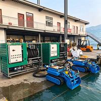 Robot Pengeruk Mini Portabel Mudah Dioperasikan Pembersih Lumpur Saluran Air di Ruang Sempit