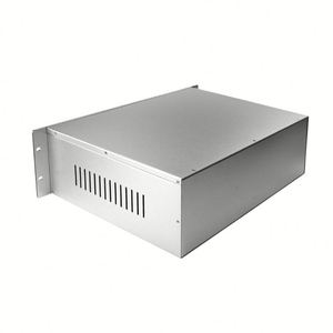 Aluminum Alloy Custom 19inch Rack Mount Server Cabinet <b>Enclosure</b> IP54 Protection Sandblasted Surface 1U-4U Short Metal Casing - Product Image 2