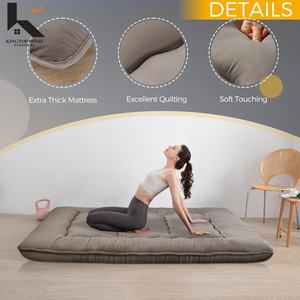 Matelas futon de <span class=keywords><strong>sol</strong></span>, tapis tatami, coussin de couchage pliable, matelas enroulable <span class=keywords><strong>pour</strong></span> dortoir, transat <span class=keywords><strong>pour</strong></span> enfants - Product Image 3