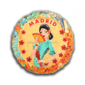 Imán de Refrigerador de Recuerdo de Viaje de <span class=keywords><strong>Barcelona</strong></span>, España, Abanico de Flamenco de Metal, Imán de Nevera de España - Product Image 6
