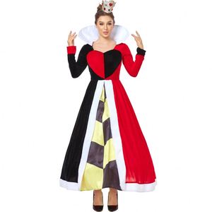 Nuevo Disfraz de Halloween de Reina de Póker con Vestido de Corazones para Mujer, Ideal para Fiestas y Actuaciones - Product Image 1