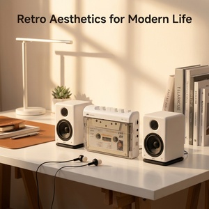 <span class=keywords><strong>Registratore</strong></span> Stereo Portatile Retrò Anni '80 Classico Nostalgico con Radio AM/FM e Lettore di <span class=keywords><strong>Cassette</strong></span> per Ascolto Musicale - Product Image 5