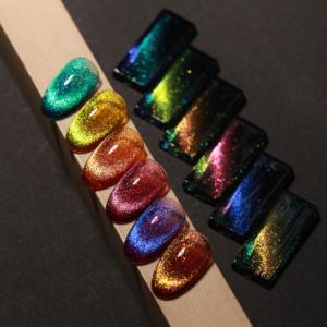 Caili – Gel de Base <span class=keywords><strong>noir</strong></span> <span class=keywords><strong>pailleté</strong></span> pour ongles, nouvelle beauté, magnifique effet flash, œil de chat - Product Image 1