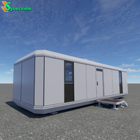 Maison capsule modulaire préfabriquée en acier écologique avec terrasse sur le toit, application villa, conception étanche, couleur et services personnalisés