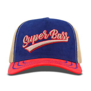 Casquettes de camionneur en daim de haute qualité personnalisées Tcap Chine, 5 panneaux, logo brodé en relief - Product Image 2
