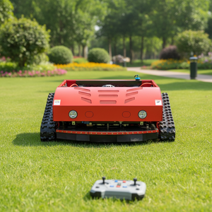 Tondeuse à <span class=keywords><strong>gazon</strong></span> industrielle sans fil autopropulsée télécommandée 4 temps pour la coupe automatisée de l'herbe dans les jardins et l'agriculture - Product Image 1