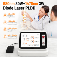Système d'ablation endoveineuse (EVLT/EVLA) 1470nm 980nm pour chirurgie veineuse, hémorroïdes, gynécologie, PLDD, ORL, dentaire