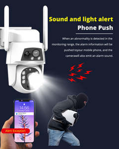 Fabrieks Directe 4mp Dubbele Lens Zonne-Energie 4G Tweeweg Audio Actieve Afschrikking Beweging Tracking Ptz Dome Camera - Product Image 5