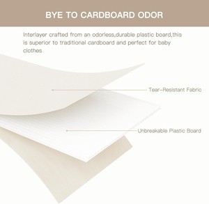 Lot de 10 diviseurs de <span class=keywords><strong>commode</strong></span> pliable pour sous-vêtements de bébé bacs de rangement pour chaussettes, <span class=keywords><strong>organisateur</strong></span> de tiroirs de vêtements de garde-robe vente en gros - Product Image 2