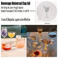 Couvre-gobelet personnalisé jetable, imperméable, écologique, auto-adhésif en aluminium avec logo pour protéger les boissons alcoolisées