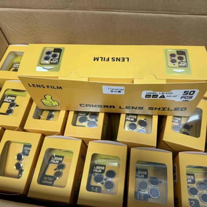 Plaque de Positionnement d'Objectif d'Appareil Photo Diamant Strass, Film de Protection d'Écran en Verre Trempé pour iPhone 15 16 12 Mini 17 Pro Max - Product Image 3