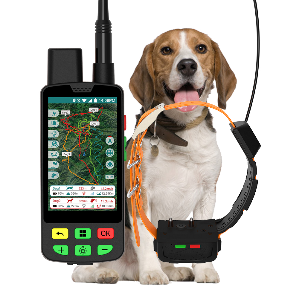 Прочный ошейник GPS Dog Solution: 6400 мАч 18650 аккумулятор (28 часов) + GNSS многопозиционный и ударный корпус колонки