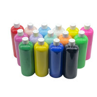 Peinture acrylique liquide non toxique 500 ml, couleurs personnalisables, haute capacité de couverture, peinture pigmentée pour artiste, peinture artistique