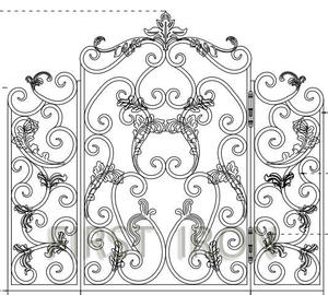 Porte de <span class=keywords><strong>cheminée</strong></span> en fer 3 panneaux standard européen, porte de <span class=keywords><strong>cheminée</strong></span> intérieure décorative en fer forgé - Product Image 2