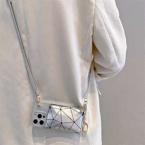 Portefeuille sac à main étui de téléphone croix corps PU chaîne en cuir extérieur à l'aide de téléphone couverture sac pour <span class=keywords><strong>iPhone</strong></span> 16 15 14 13 12 11 Pro Max <span class=keywords><strong>Plus</strong></span> - Product Image 6