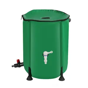 DD2224 Portable 53 Gallon Rain System Storage Container Water Tank Downspout Collapsible Rainwater Collection Barrel