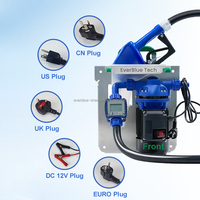 Pompe de distribution d'AdBlue électrique 30L/min 110V/220V, kit de pompe de transfert de carburant portable DEF pour réservoir IBC de 1000L, pompe à solution d'urée
